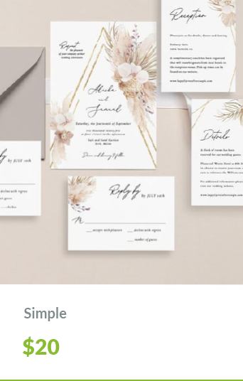 Print Designs Invitation Simple