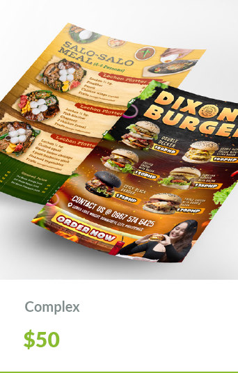 Print Designs MenuPage Complex